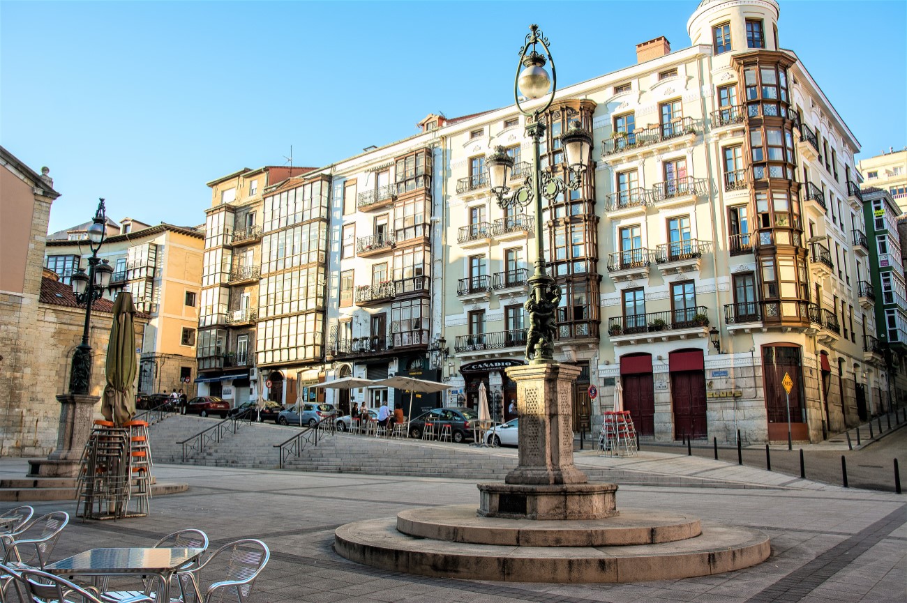 The Plaza de Cañadío, Santander, Spain