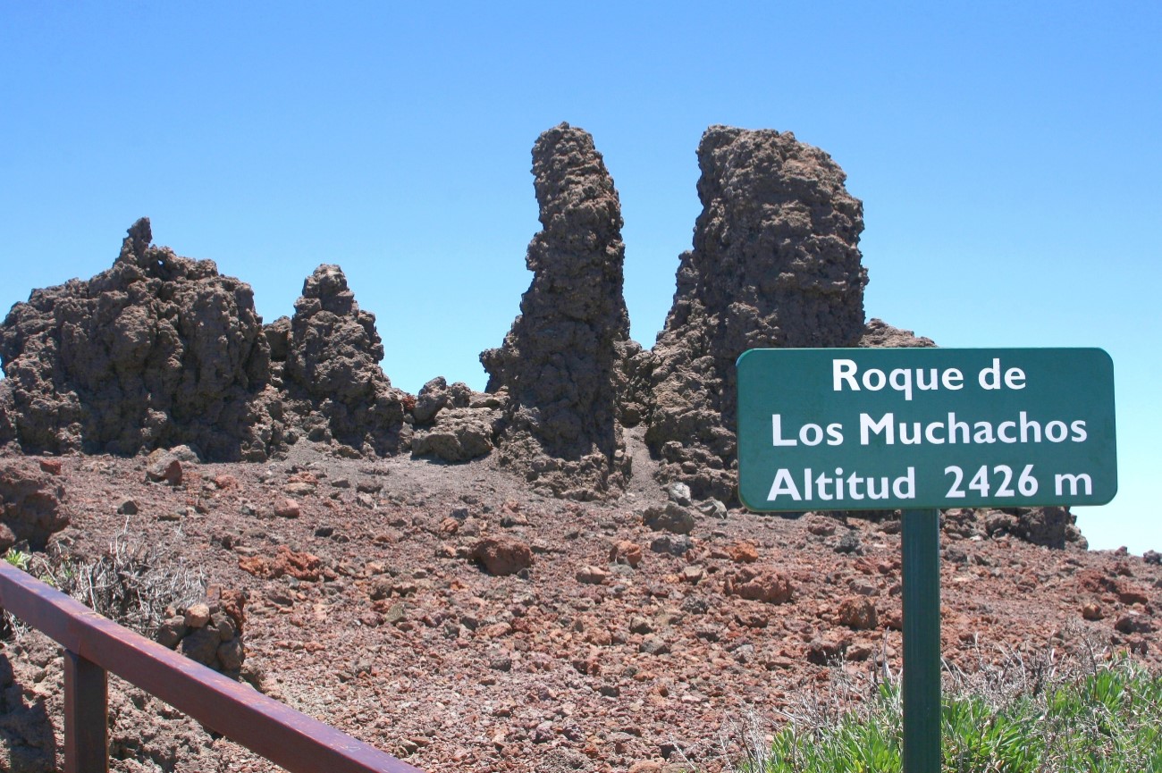 The Roque de los Muchachos at an altitude of 2426 meter, La Palma, Canary islands, Spain