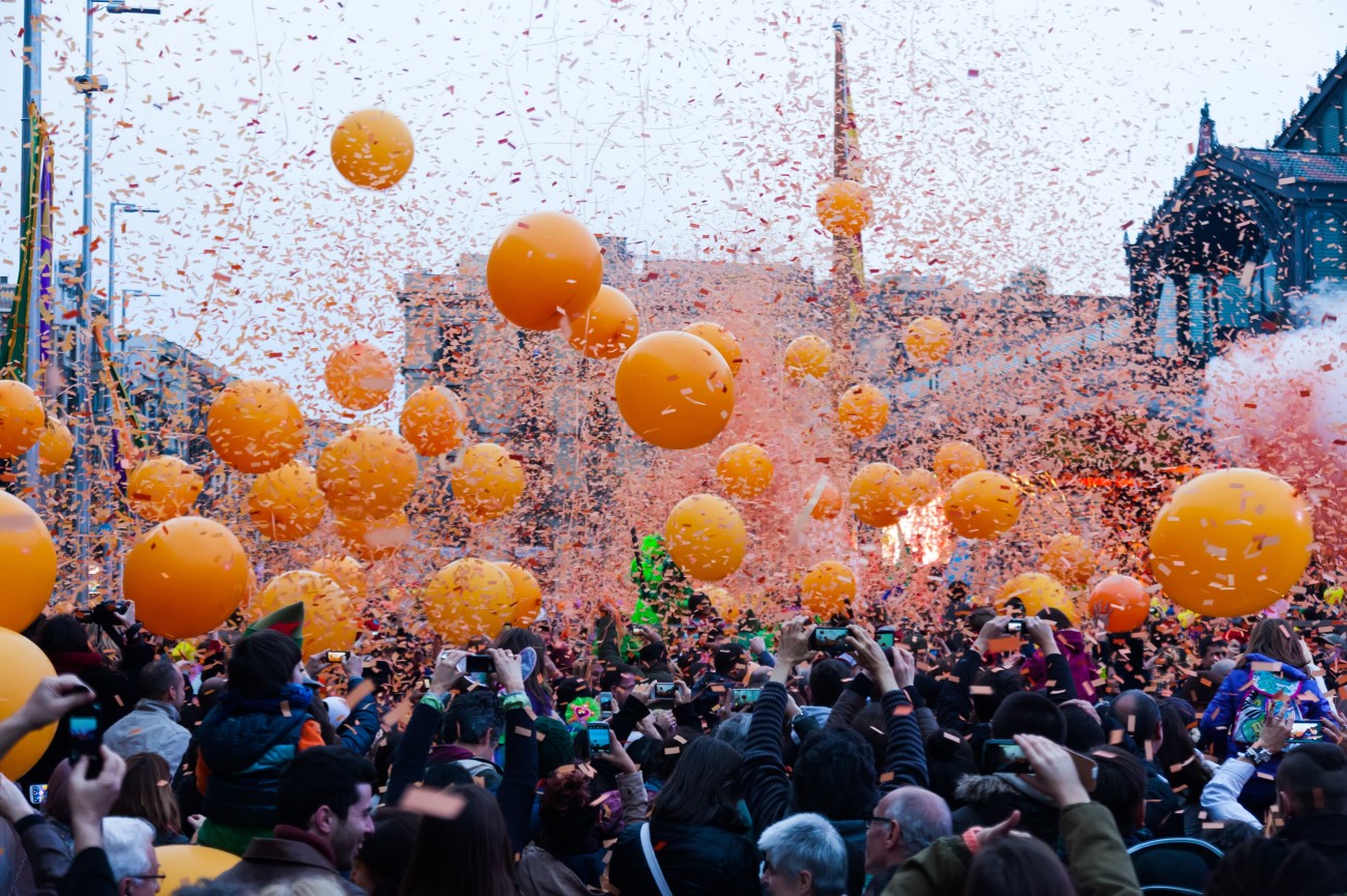 Around February or March, Barcelona comes alive with carnival celebrations
