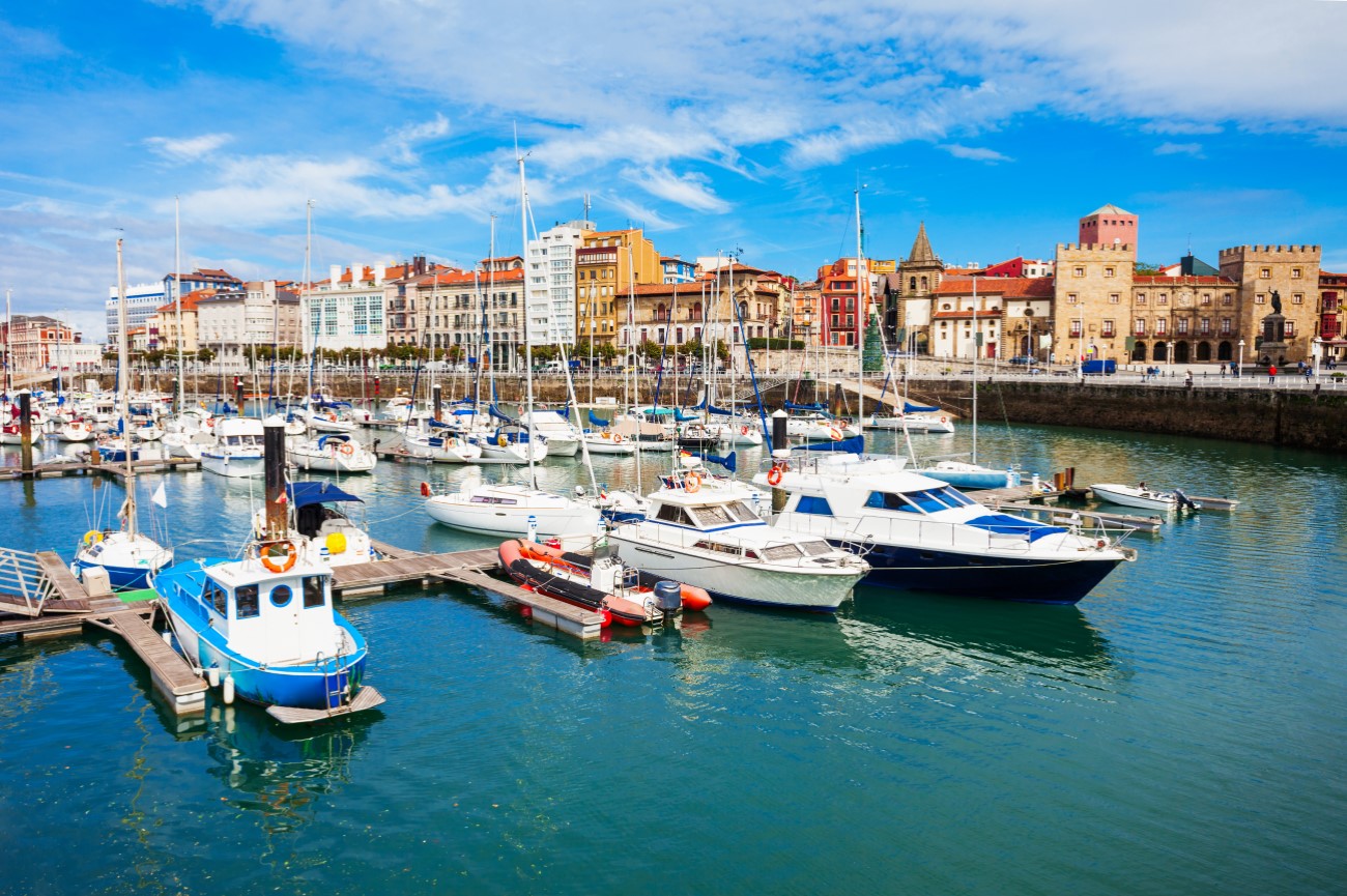 Gijón marina, Spain