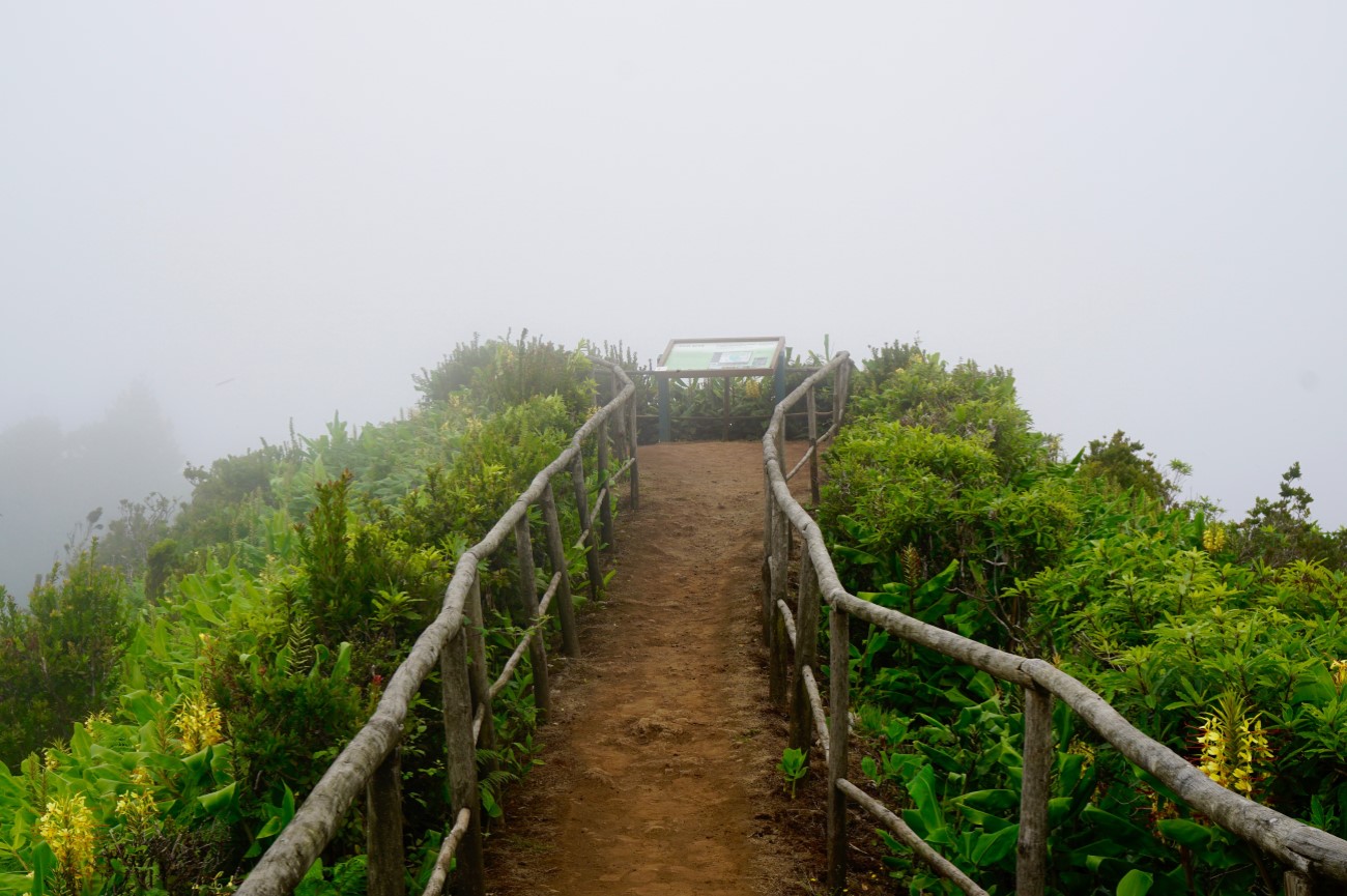The viewpoint on top of the Pico Alto, Santa Maria, Azores, Portugal